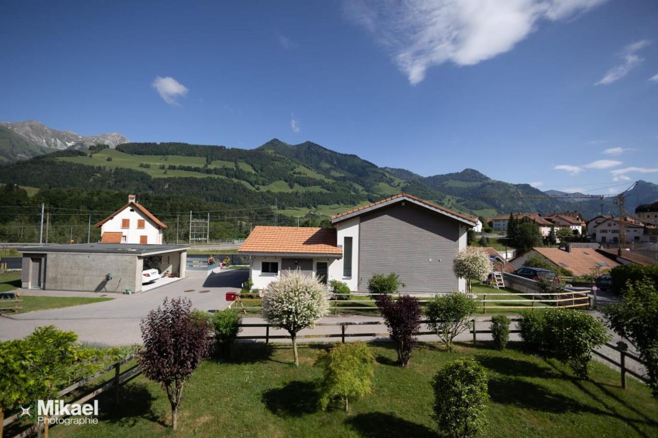 Gruyere Alpes Appartement 3 Chambres Bbq Parking Neirivue Exterior foto